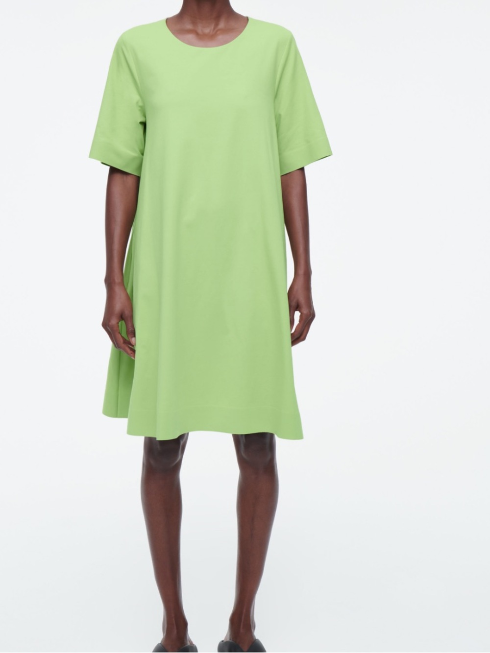 COS Lime-Tea Short Sleeve Mini Dress